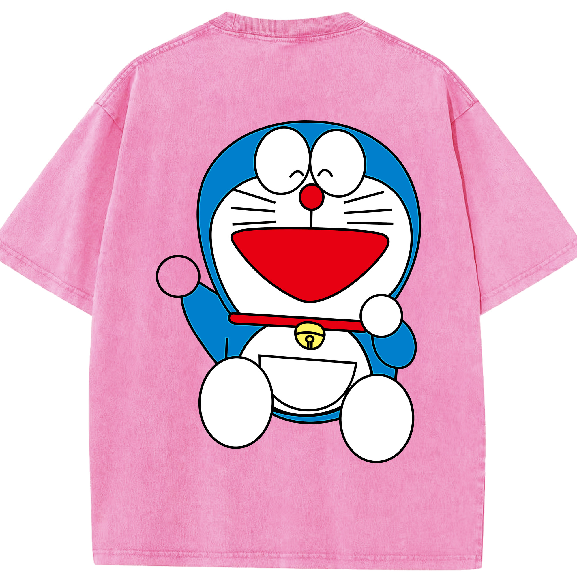 （画像用） ドラえもん Doraemon 綿100% ヴィンテージ風 半袖Tシャツ（背面プリント）